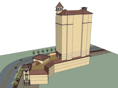 vacation spot-Resort-Fashion Leisure Hotel-0101 3D model