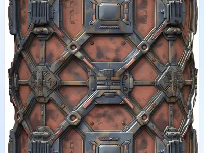 Sci-FI Seamless Texture Texture 11