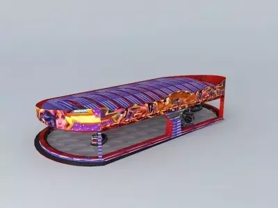 Dodgems 90s UK Free 3D model