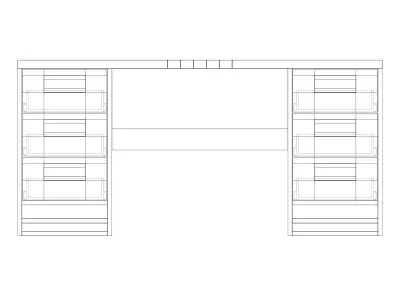Office Table 3D model