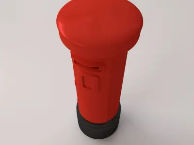 London Post Box 3D model