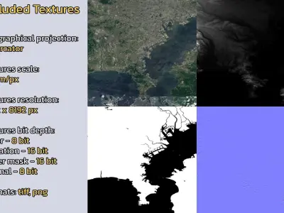 Yokohama Japan City Landscape 3D Model 3D model