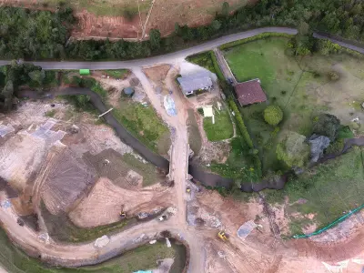 The humble Pantanillo river and earthworks 3D model