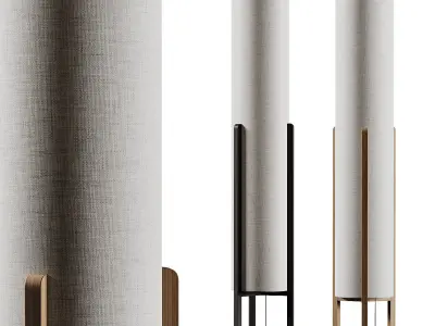 Habitat Arbaa Woven Column Floor Lamp 3D model