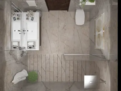 Bathroom Render Free 3D model