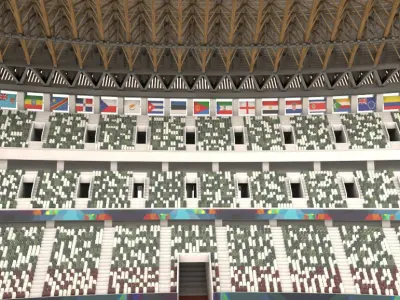 Soccer Stadium 3D model