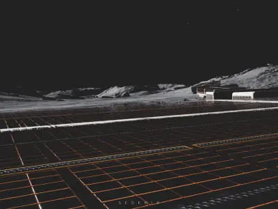 Space Explorer - Ground Ship Low-poly 3D model