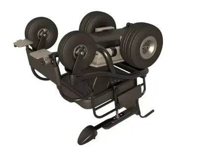 Powered Wheelchair 3D model
