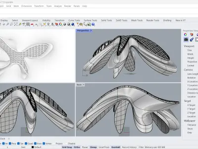 Parametric Pavilion Architecture 3D model