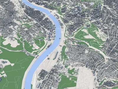 Pittsburgh City Pennsylvania United States 3D model