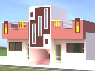 House design in hyderabad 3D model