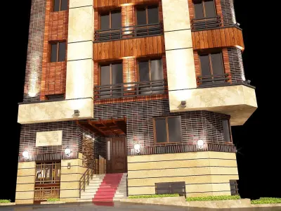 3d model of a residential apartment with full details 3D model