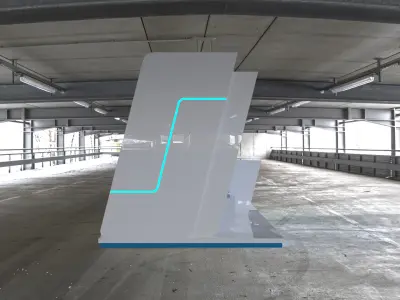Exhibition Booth Stand Stall Trade Show 3D model 3x2 3D model