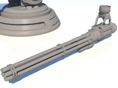 Sci-fi Guns Set model 3D model