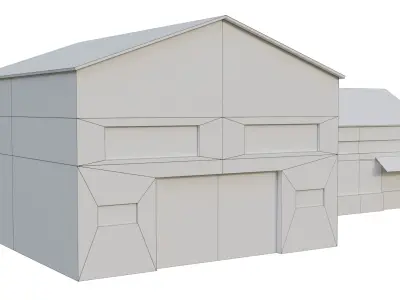Warehouse 2 Low-poly 3D model buy