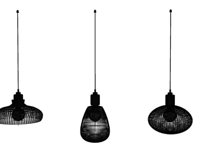 Lamp for dorm room Low-poly 3D model