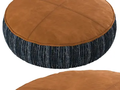 MrJasonGrant Denim Ottomans 3D model