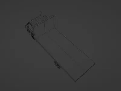 Isuzu ELF Low-poly 3D model