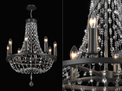 744088 Castello Lightstar Chandelier 3D model
