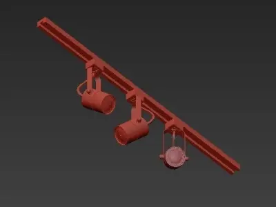 Track Light Fixtures 3D model