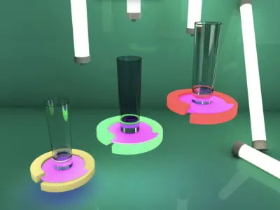 Shot glasses Party alcohol cocktails drink set collection  3D model