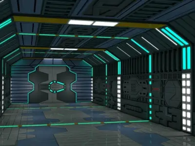 Sci Fi Corridor  3D model