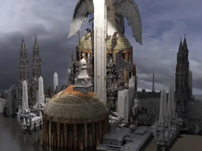 Altered Future Grand Dome council kit bash 1 3D model