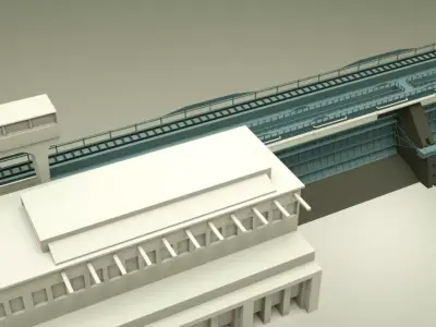 3D Printed Dam Architecture 3D print model