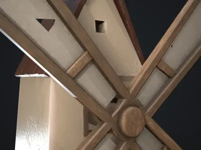 StylizedWindmill windmill Low-poly 3D model