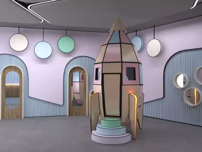Hotel And Kids Club 3D model