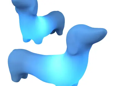 MYPETLAMP - DACHSHUND 3D model