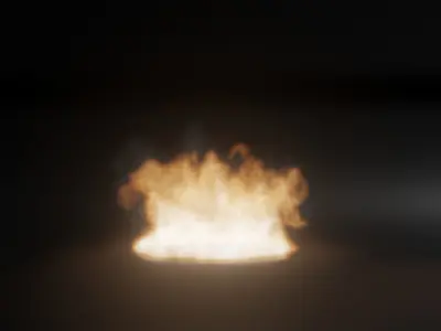 Fire Simulation 3D model