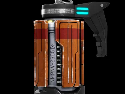 Sci Fi Grenade  3D model