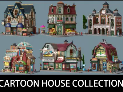 Cartoon House Pack 03