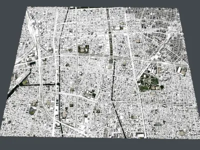 Cityscape Nagoya Japan 3D model
