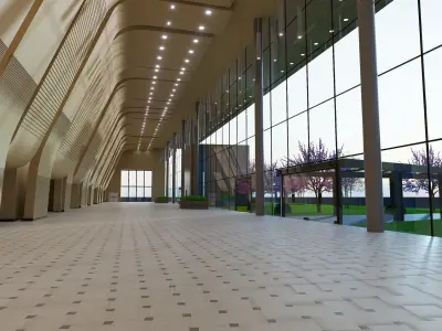 Convention Center Building 3D model
