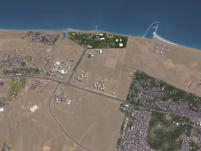 Muscat - Sultan Haitham City Low-poly 3D model