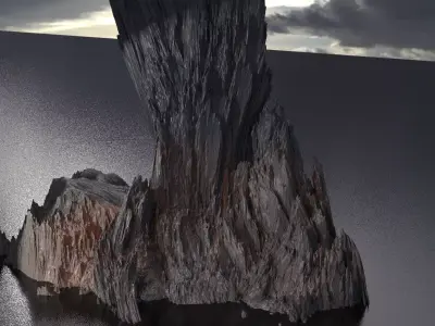 Dantes Underworld Mountain  3D model