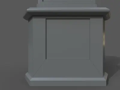 triangle sign 3D model