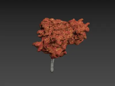 Low Poly Tree Autumn Stylish Low-poly 3D model