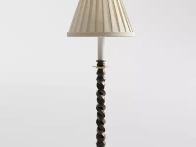 Barley Twist Candlestick Table Lamp by Vaughan Designs 3D model