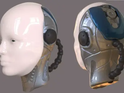 Robot Head 3D model