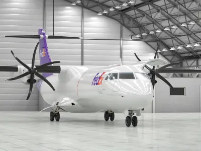  FedEx ATR 72-600 Cargo Aircraft Open 