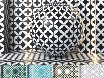 4k  5color Ceramic Tile Texture set 05-Seamless Texture