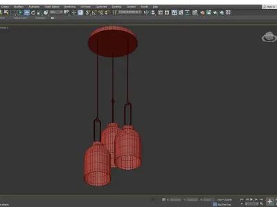 VALENTINA MULTI LIGHT PENDANT Low-poly 3D model