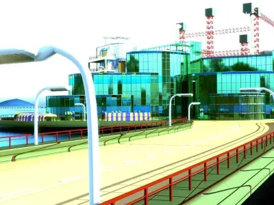 sea port building 3D model