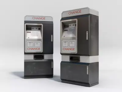 Change Machine Low-poly 3D model