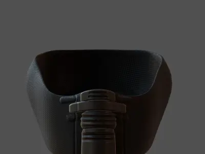 Gas mask helmet 3d model scifi Low-poly  Low-poly 3D model 146