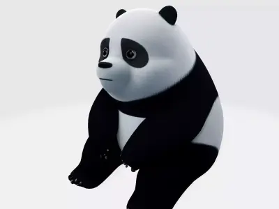 Adorable Panda Cub Ultimate Print-Ready Figurine 3D print model