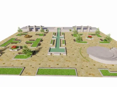 City park-Park-landscape 3D model